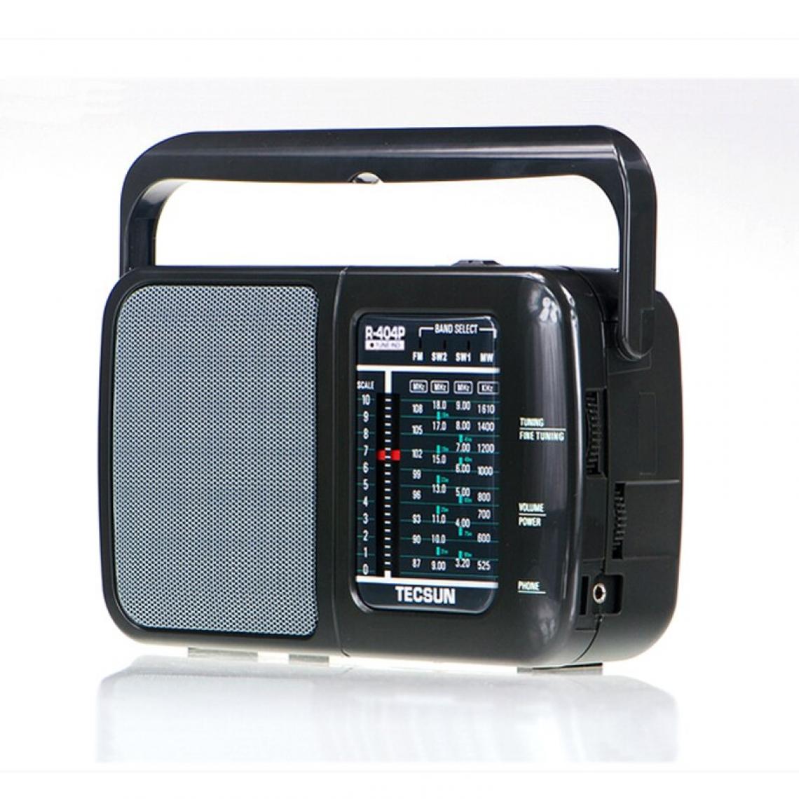 Universal - Récepteur DSP FM/SW/MW Récepteur radio haute sensibilité avec haut-parleur(Le noir) - Radio