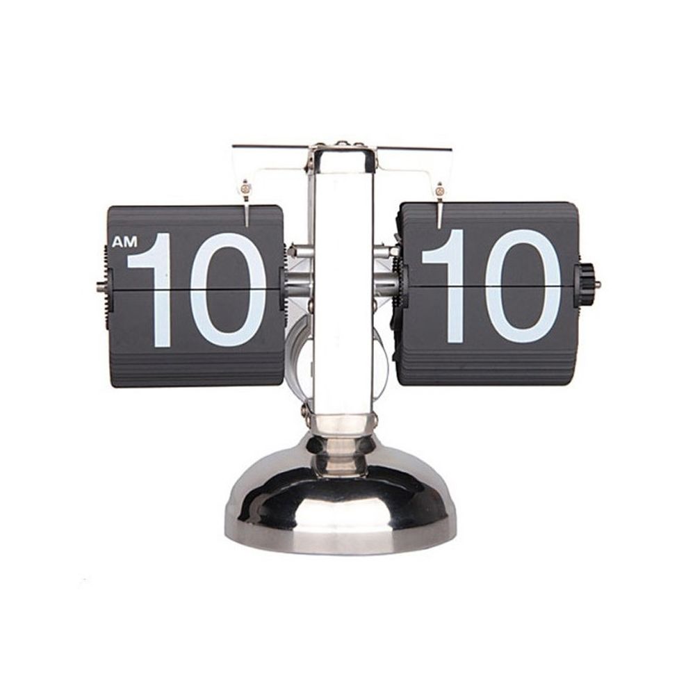 Wewoo - Horloges de bureau L'horloge en métal en forme de balance automatique bascule vers le bas décorative de avec support simple - Radio
