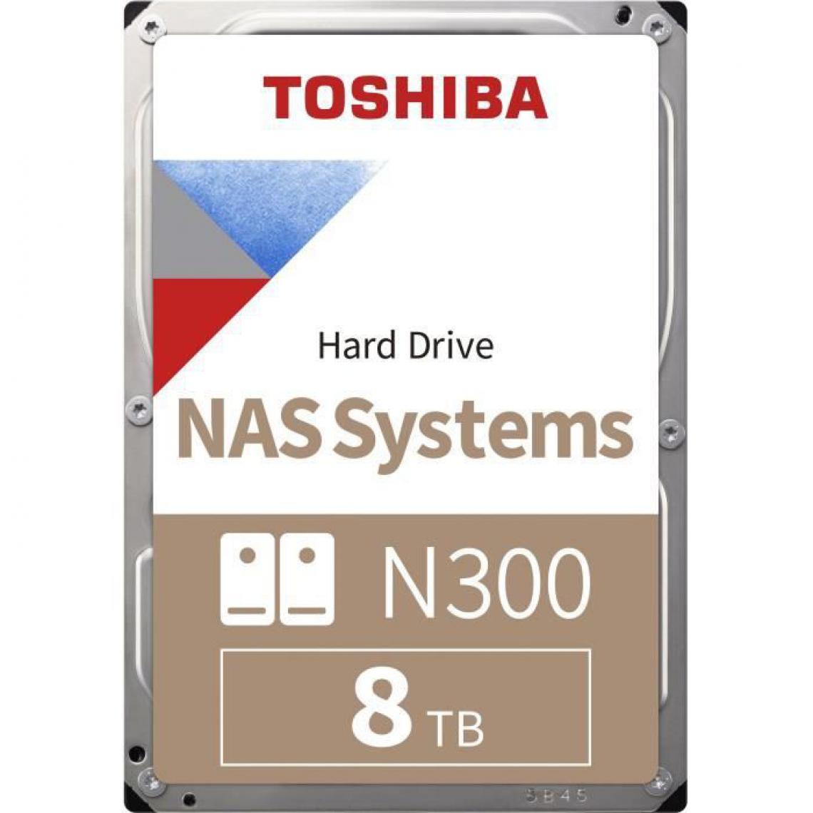 Toshiba - Disque Dur Interne - TOSHIBA - NAS N300 - 8To - 7200 tr/min - 3.5 Boite Retail (HDWG480EZSTA) - Disque Dur interne