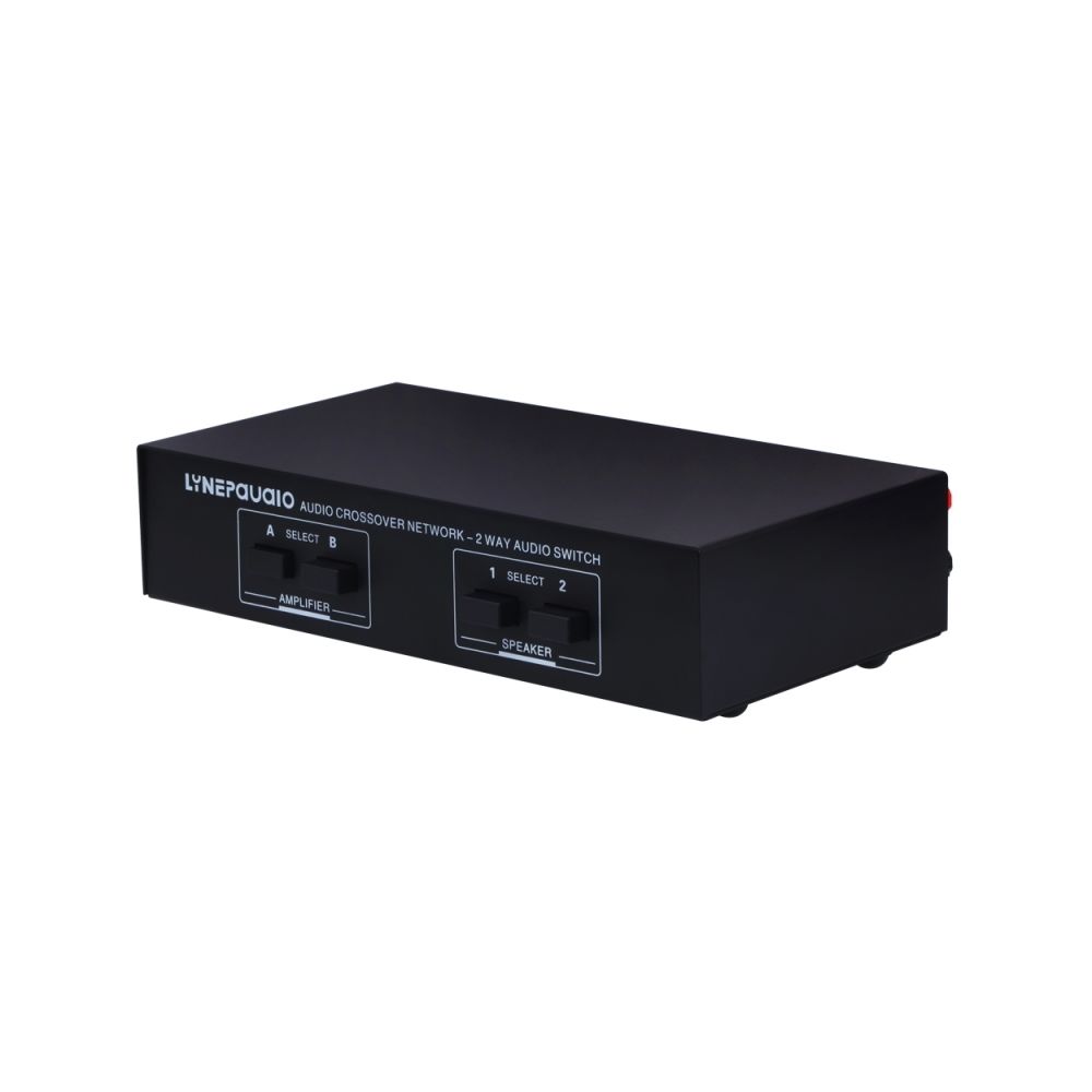 Wewoo - Ampli noir Interrupteur passif haut-parleur Amplificateur de puissance 2 canaux de commutation audio, 2 entrées et 2 sorties - Ampli