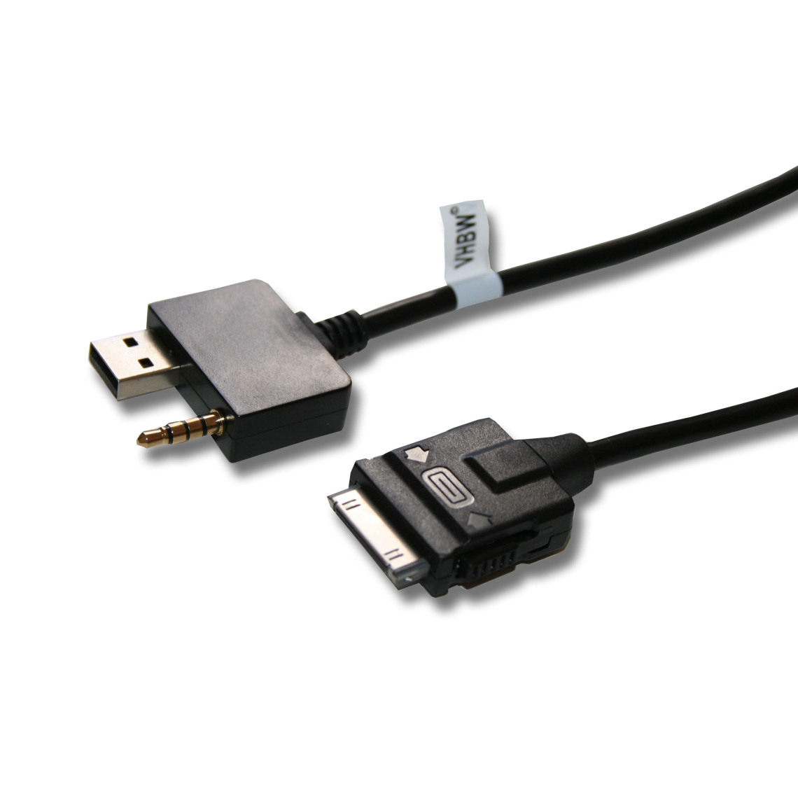 Vhbw - vhbw Câble adaptateur de ligne AUX Radio compatible avec Hyundai i30, i40, i40 cw, ix35 voiture, véhicule - USB - Alimentation modulaire