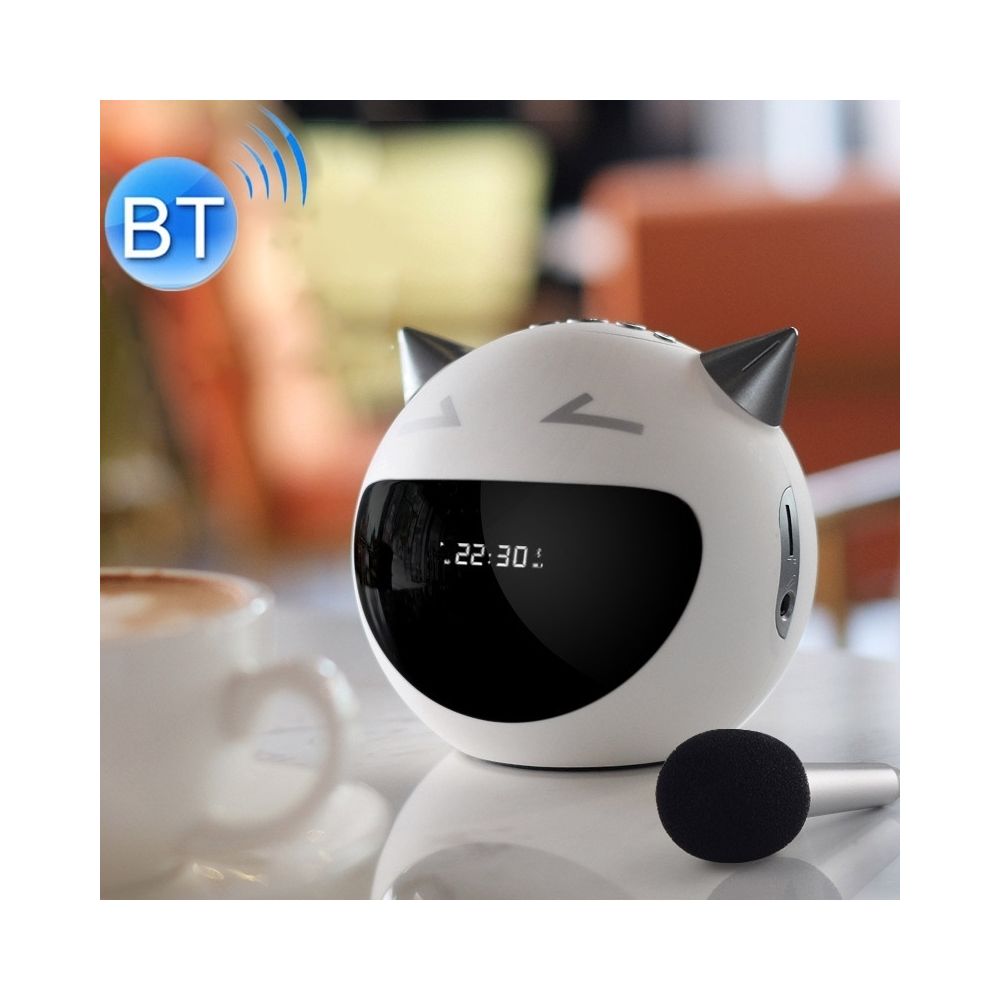 Wewoo - Mini enceinte Bluetooth Haut-parleur multifonctions de style démon M8 (blanc) - Enceintes Hifi