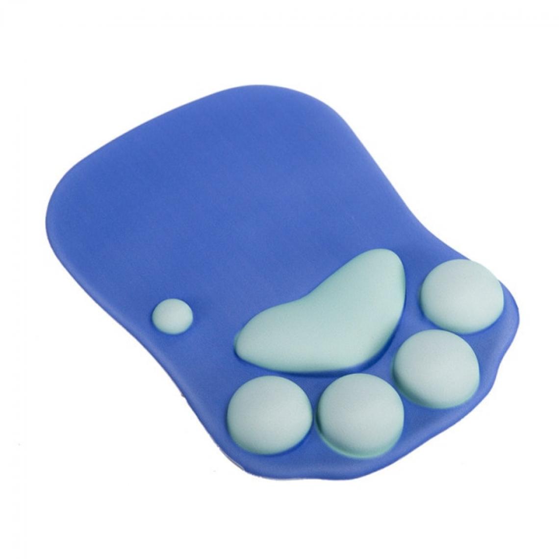 Universal - Mignon chat griffe souris bureau silicone créatif tapis de poignet tapis de souris avec support de poignet repos tapis de souris violet(Bleu) - Tapis de souris
