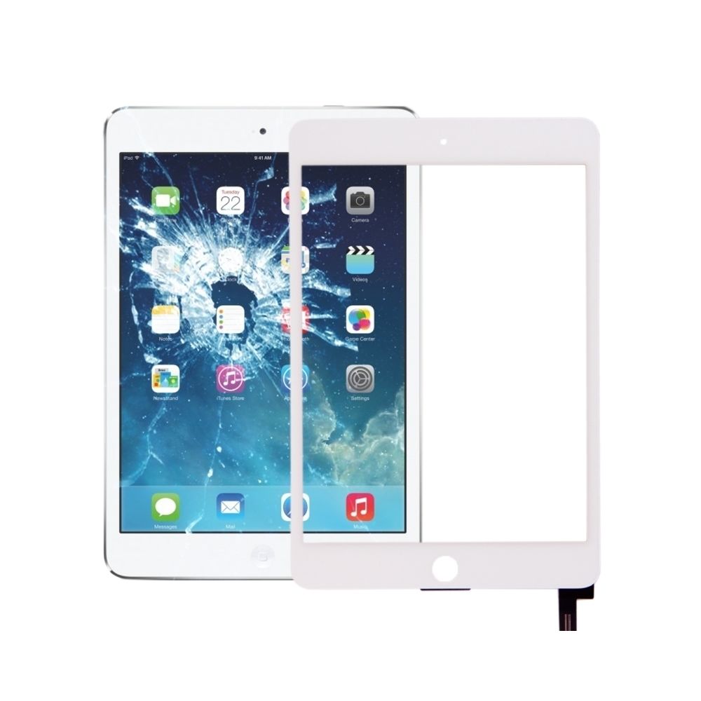 Wewoo - Blanc pour iPad mini 4 pièce détachée Écran tactile - Accessoires et Pièces Détachées