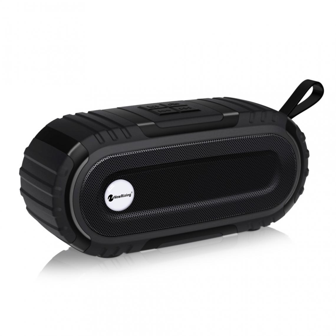 Wewoo - Enceinte Bluetooth NR5016 Haut-parleur Portable Stéréo Son 10W Système Musique Colonne SubwooferCarte de Support TFFM Noir - Enceinte PC