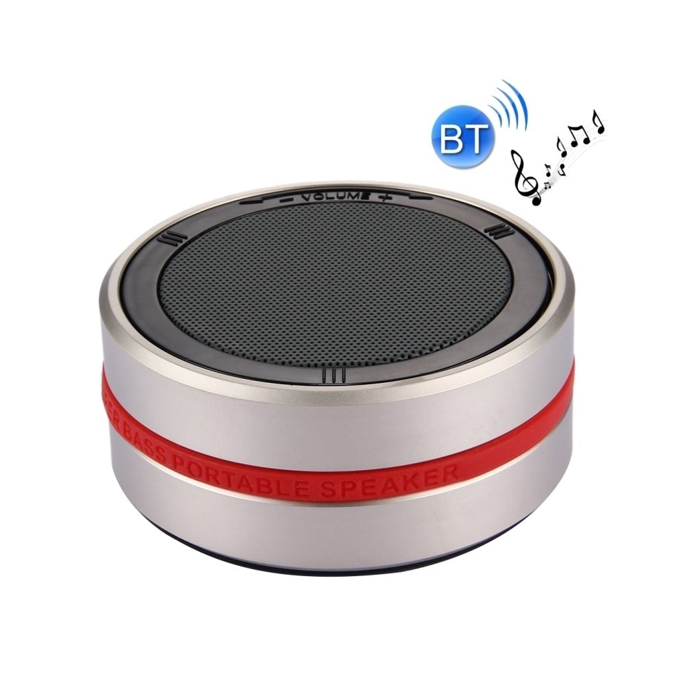 Wewoo - Enceinte Bluetooth d'intérieur or Haut-parleur stéréo en forme de ronde, avec microphone intégré, Contrôle de volume à 360 degrés et appels mains libres, carte TF AUX IN, Distance Bluetooth: 10 m - Enceintes Hifi