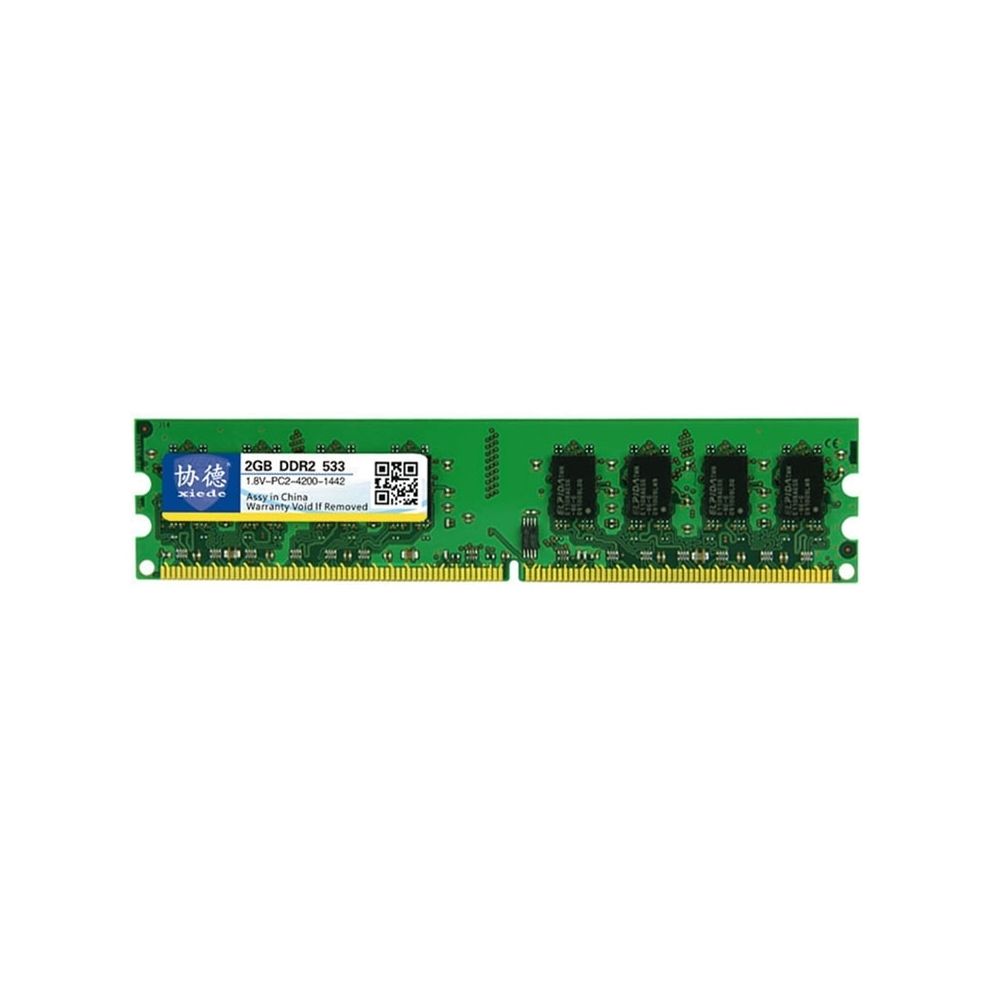 Wewoo - Mémoire vive RAM DDR2 533 MHz 2 Go Général Module de à compatibilité totale pour PC bureau - RAM PC Fixe
