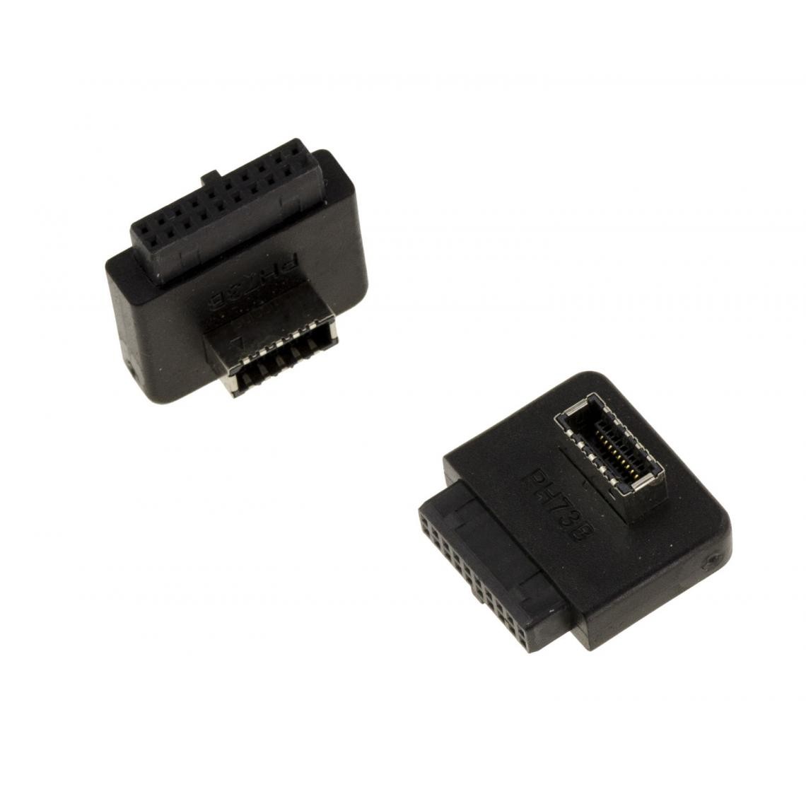 Kalea-Informatique - Adaptateur USB type E sur connecteur interne USB 3.0 USB3 19 points Femelle. - Carte Contrôleur USB
