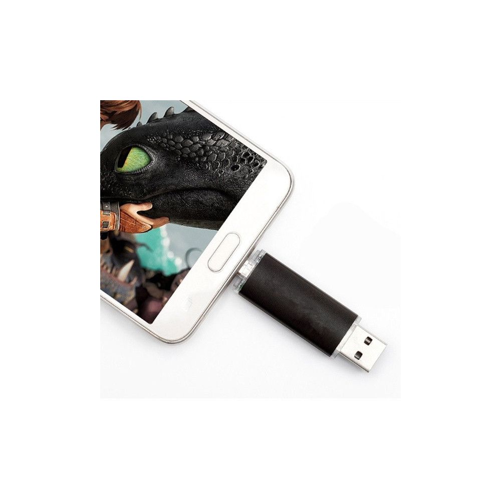 Shot - Clef USB 8Go 2 en 1 pour Ordinateur Portable PC MAC & Smartphone Micro-USB Memoire 8GB (NOIR) - Clés USB
