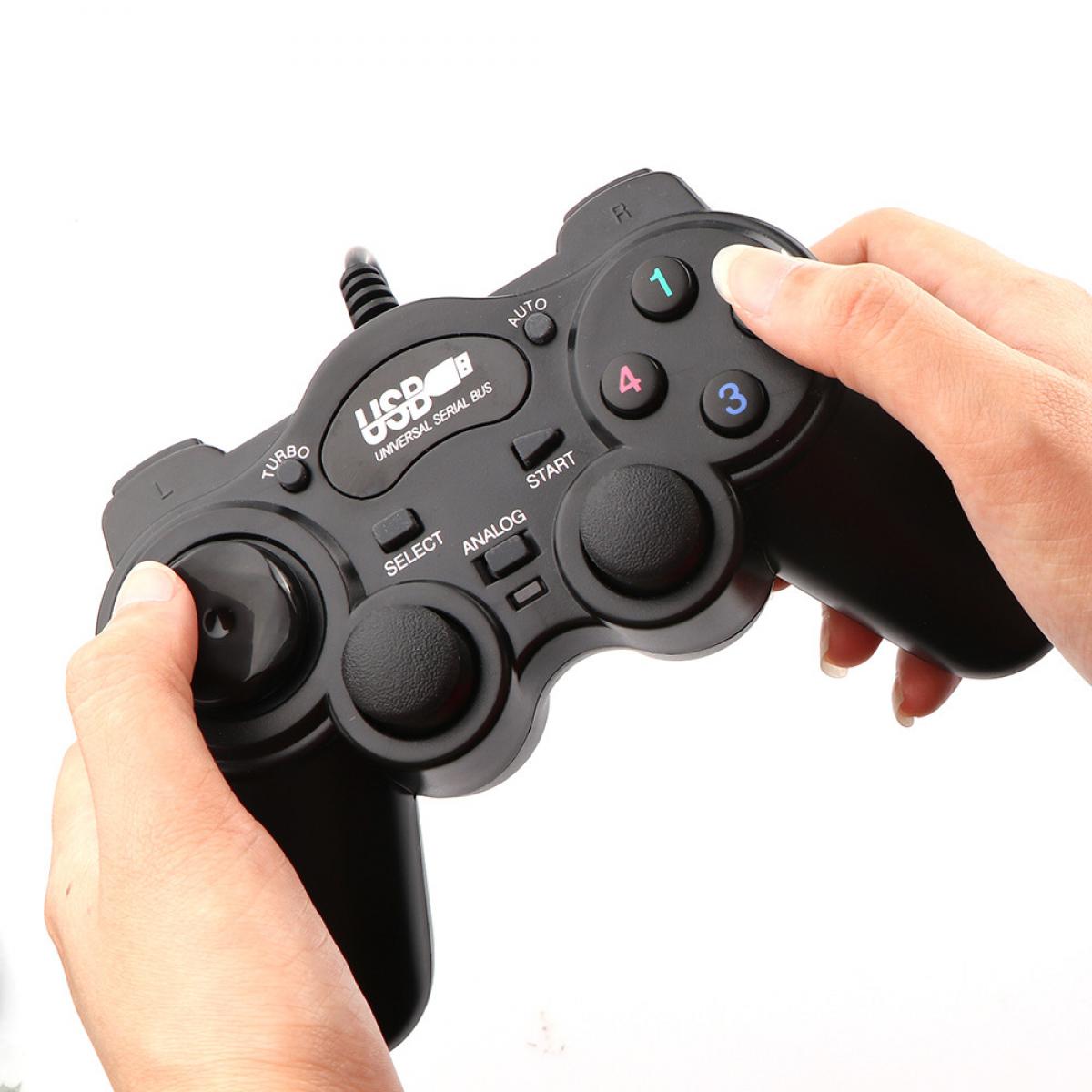 Shot - Manette avec fil pour PC HP USB Gamer Jeux Video Joystick Precision (NOIR) - Joystick