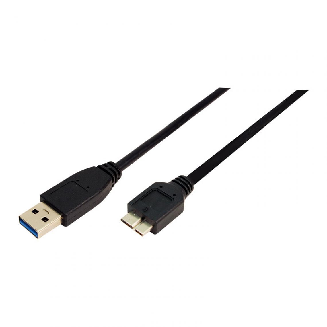 Logilink - LogiLink Câble USB 3.0, USB A - micro USB B mâle, 0,6 m () - Hub