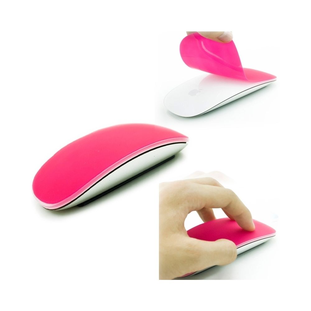 Wewoo - Pour MAC Apple Magic Mouse Magenta Silicone Soft Protector Skin - Pack Clavier Souris