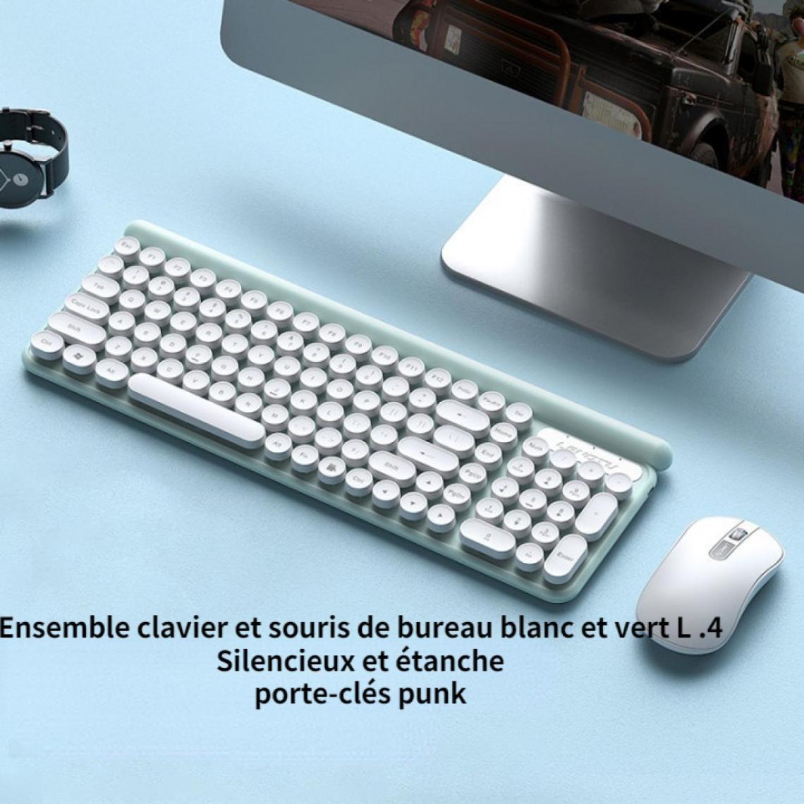 Gengyouyuan - Clavier Sans Fil Lt500 Clavier D’ordinateur Portable Silencieux Anti-éClaboussures De Bureau De Jeu - Clavier