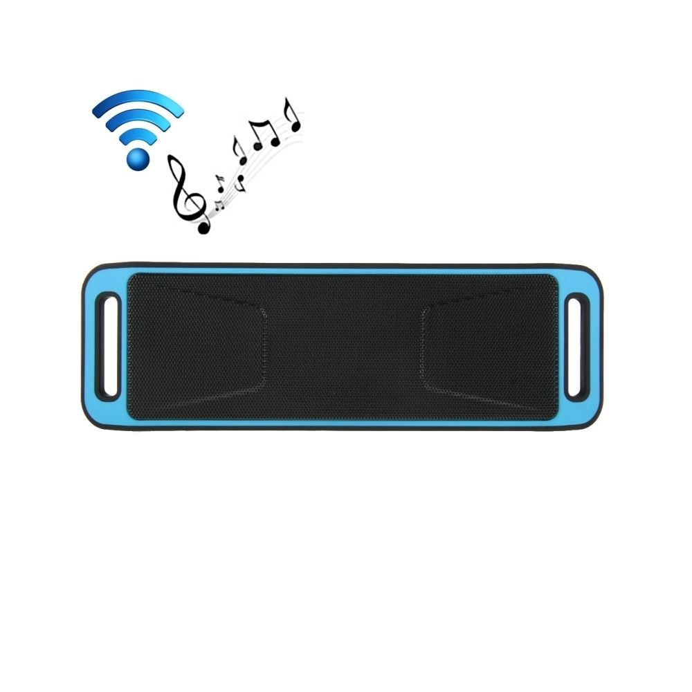 Wewoo - Enceinte Bluetooth d'intérieur bleu pour iPhone, Galaxy, Sony, Lenovo, HTC, Huawei, Google, LG, Xiaomi, autres Smartphones Haut-parleur stéréo sans fil portatif de musique de Bluetooth, téléphone mains libres de réponse de et ampère Radio FM & Carte TF, - Enceintes Hifi