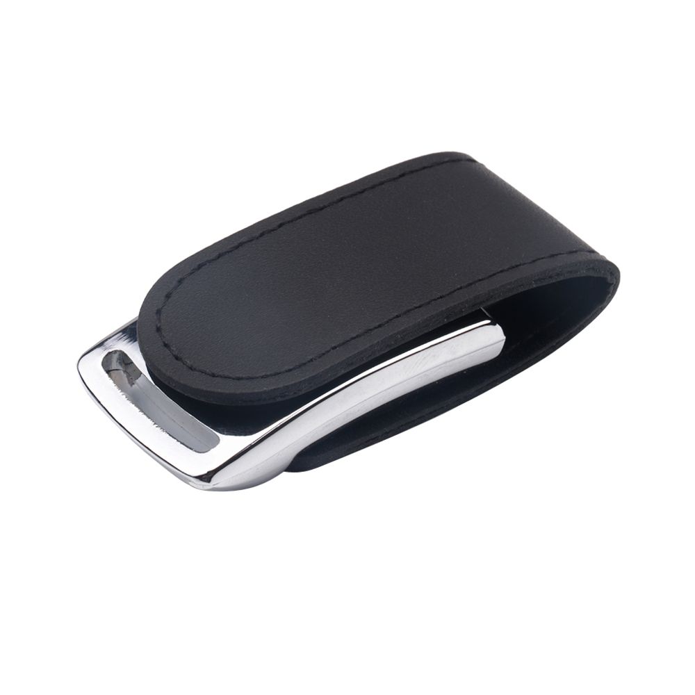 marque generique - pu cuir clamshell usb2.0 lecteur flash memory stick disque de stockage noir 64gb - Clés USB