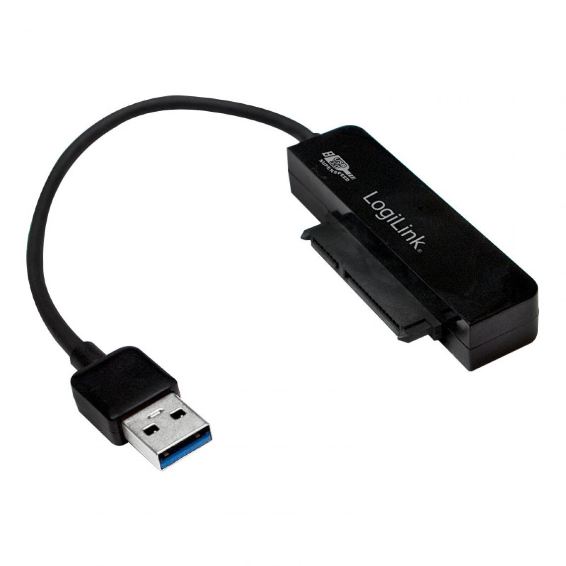 Logilink - LogiLink Câble adaptateur USB 3.0 - 2,5' SATA, noir () - Hub