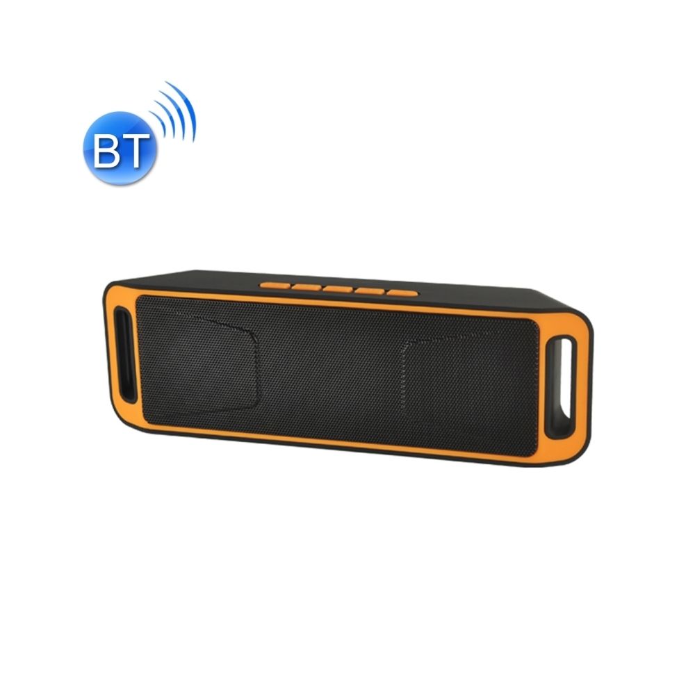 Wewoo - Enceinte Bluetooth d'intérieur Orange Haut-parleur de lecture de musique de carte multifonctionnelle, appel de Handfree de et ampère TF & U-disque ampère AUX Audio & Fonction FM - Enceintes Hifi