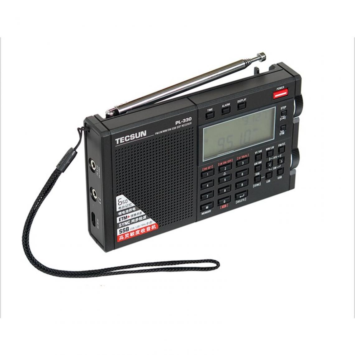 Universal - FMFM AM MW SW LW DSP récepteur radio SSB démodulation numérique stéréo radio I3 011 |(Le noir) - Radio