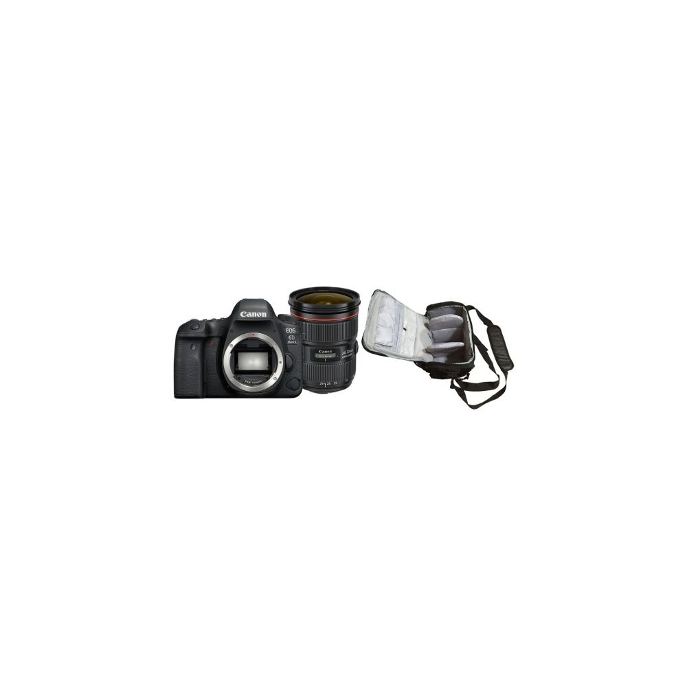Canon - CANON EOS 6D II KIT EF 24-70mm F4L IS USM+Canon Bag - Reflex Grand Public