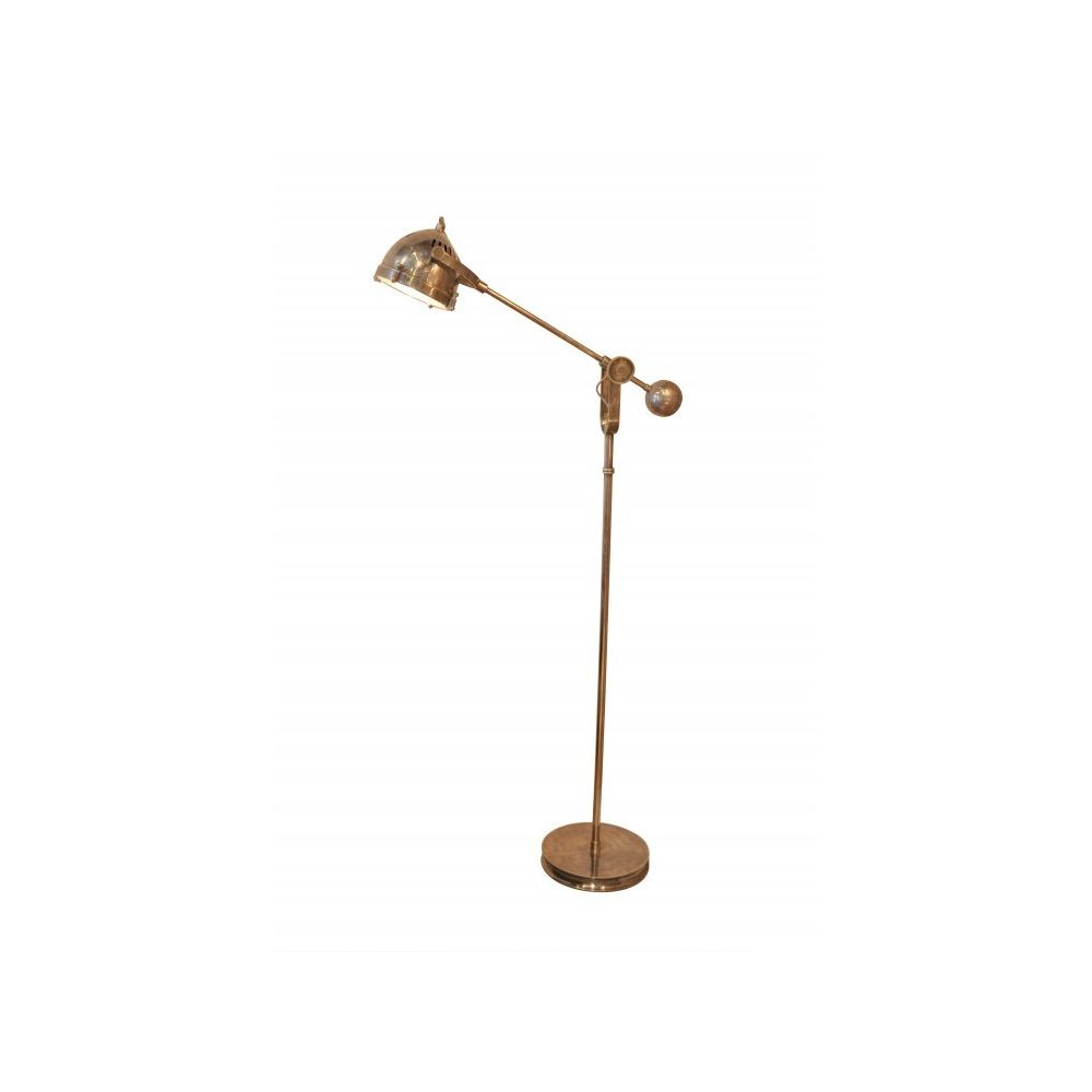 Decoshop - Lampe sur pied et contrepoids en nickel - Lampes à poser