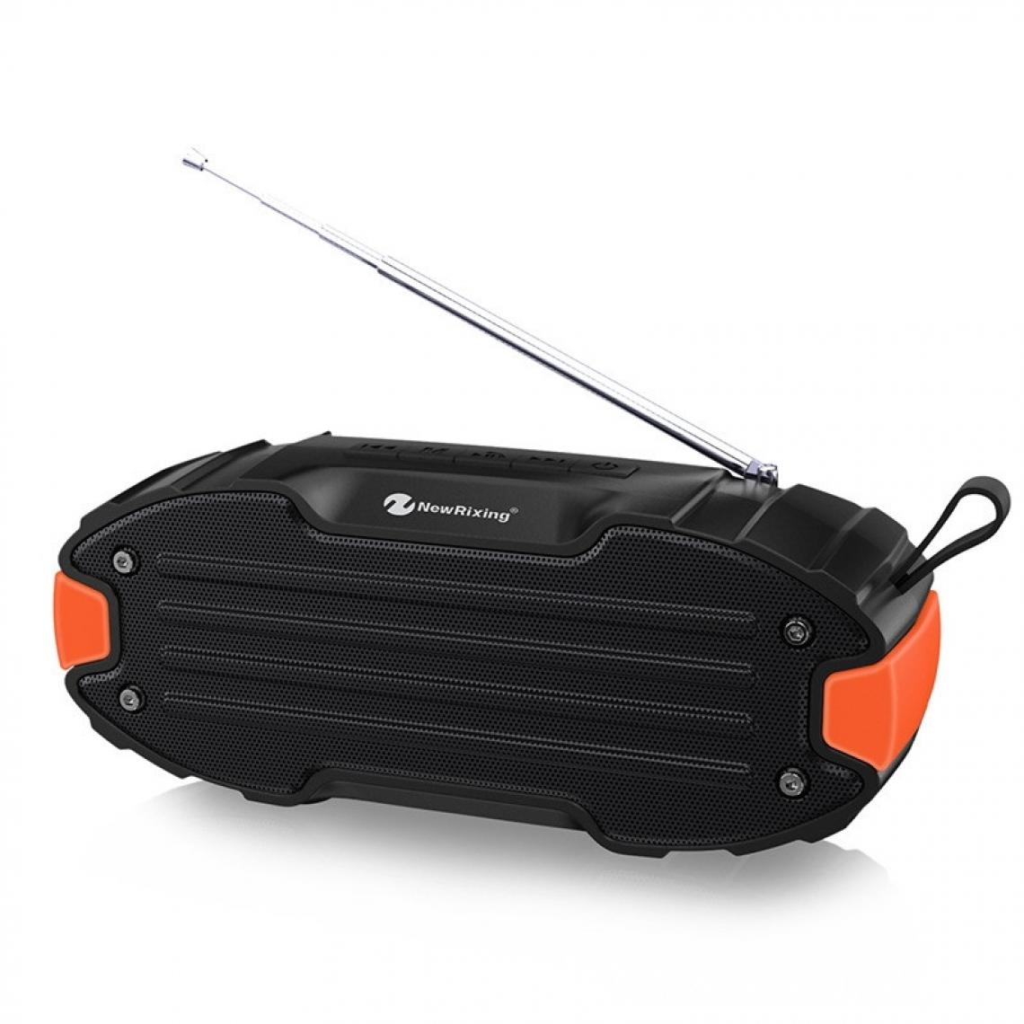 Wewoo - Enceinte Bluetooth NR907 Haut-parleur stéréo portable avec barre de son surround microphonecarte Micro SD de soutien FM Orange - Enceintes Hifi