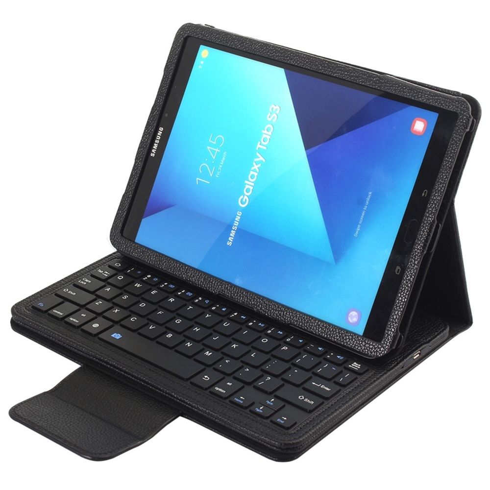 Wewoo - SA860 pour Galaxy Tab S6 10,5 pouces T860 / T865 Litchi Texture détachable étui en cuir clavier Bluetooth avec fonction de support noir - Clavier