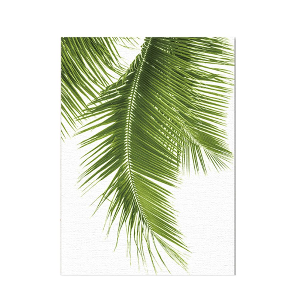 marque generique - Sans cadre vert feuille de palmier toile peinture à l'huile photo wall art décor l - Affiches, posters