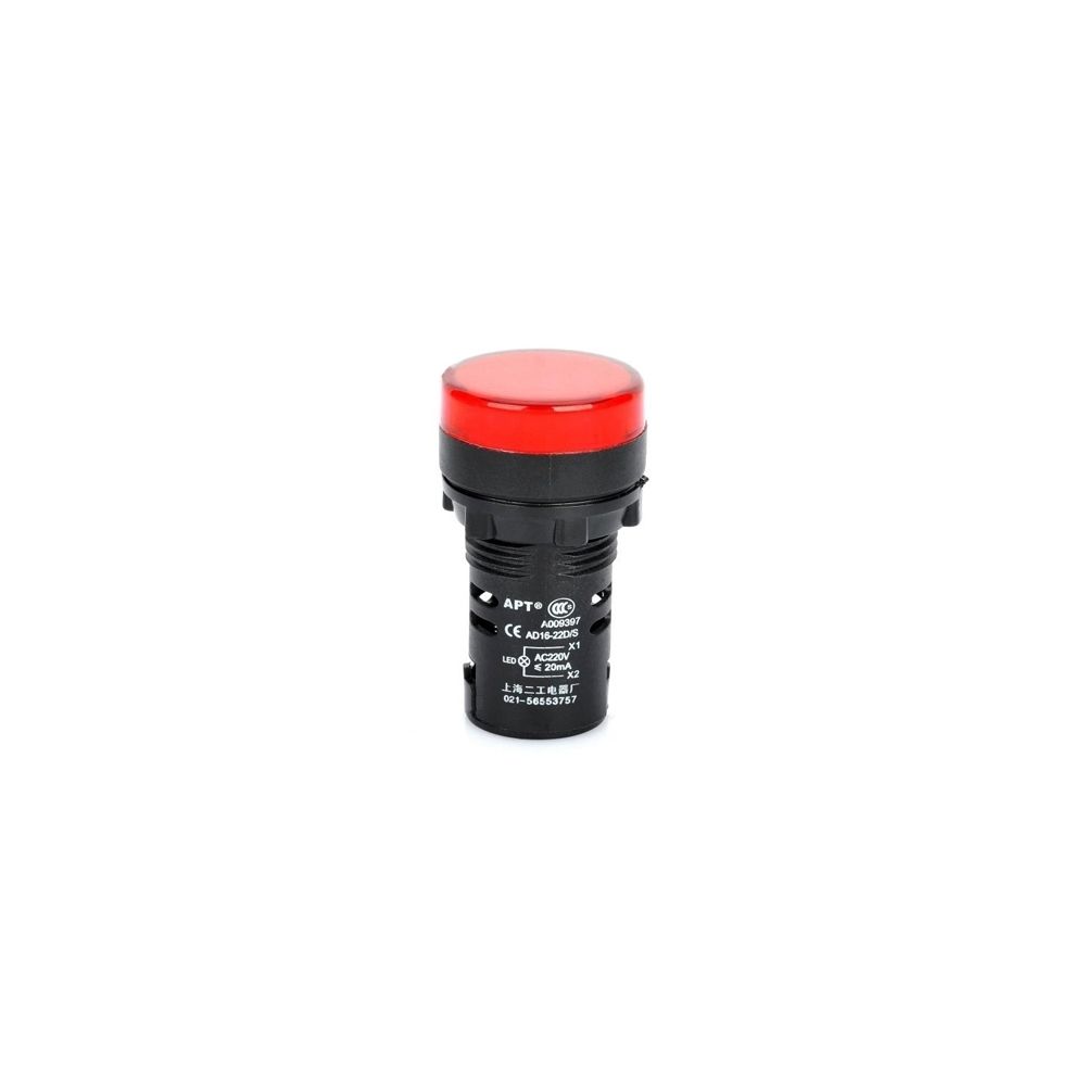 Wewoo - Diodes rouge AD16-22D / S 22mm LED Voyant Lampe - Accessoires alimentation