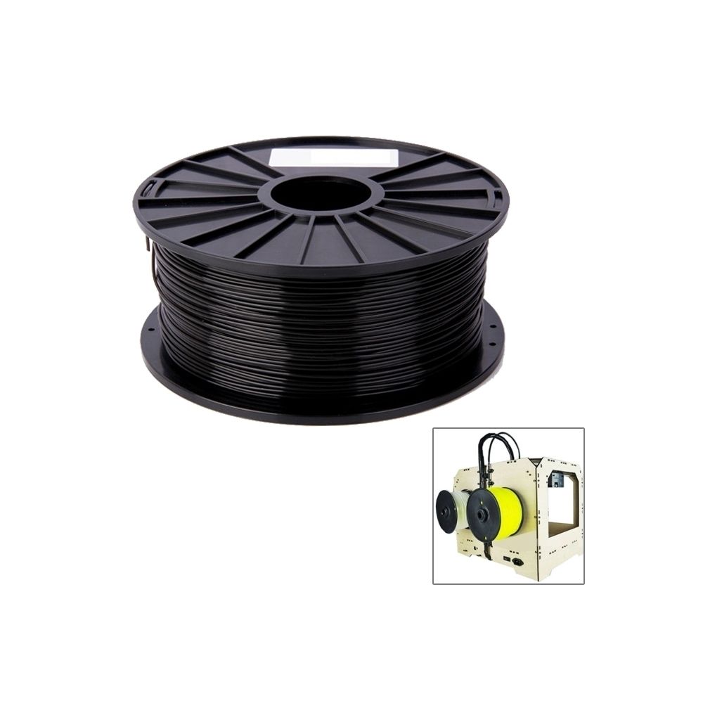 Wewoo - Filaments d'imprimante 3D de couleur noir de série de 1.75 millimètres d'ABS, environ 395m - Imprimante 3D