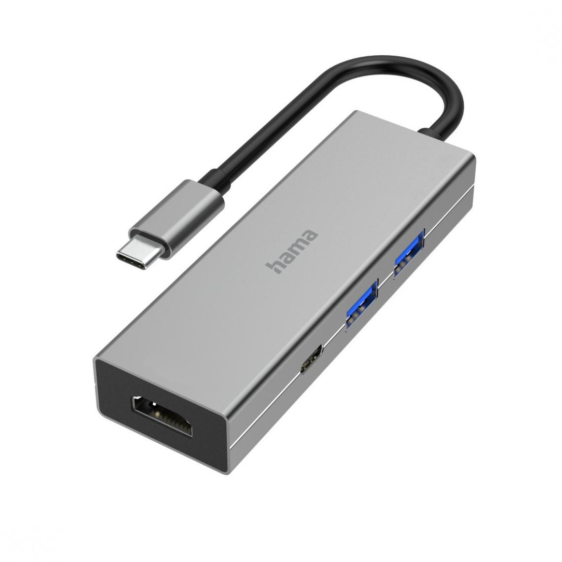 Hama - Hub USB-C, multiport, 4 ports, 2 USB-A, USB-C, HDMI - Hub