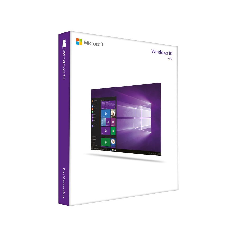 Microsoft - Microsoft Windows 10 Pro 64 Bit, DSP/SB - DVD (deutsch) - Boitier PC