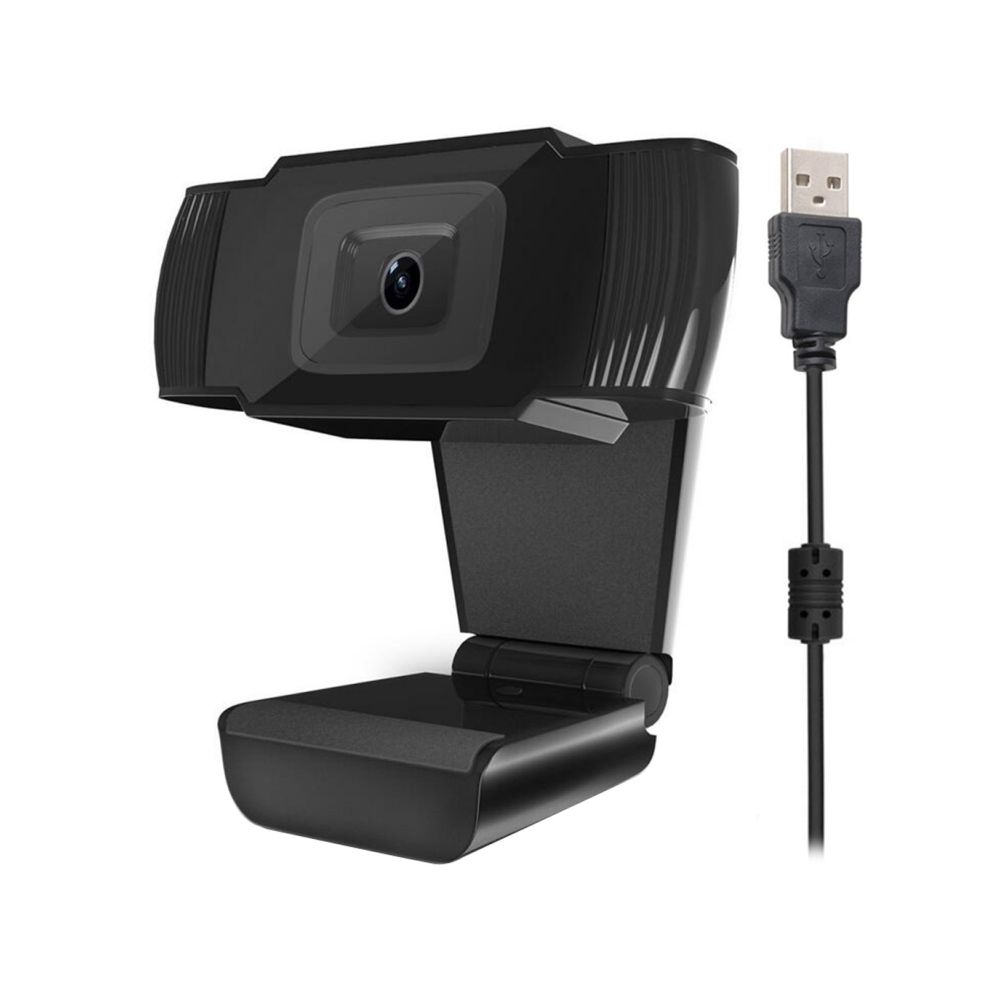 Wewoo - Webcam noir pour Skype Ordinateur PC Portable, Longueur du câble: 1.4m 12.0 Méga Pixels HD 360 Degrés USB 2.0 Caméra PC avec Microphone - Webcam