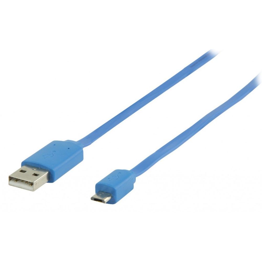 Valueline - Valueline USB 2.0 adapter cable A Male - Micro B Male 1.00 m - Câble USB