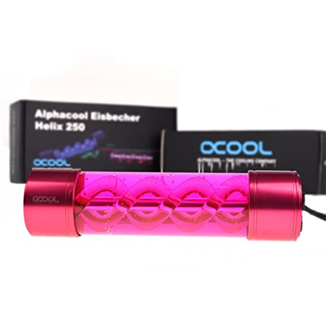 Alphacool - Réservoir Eisbecher Helix 250 (Transparent/Rouge) - Kit watercooling