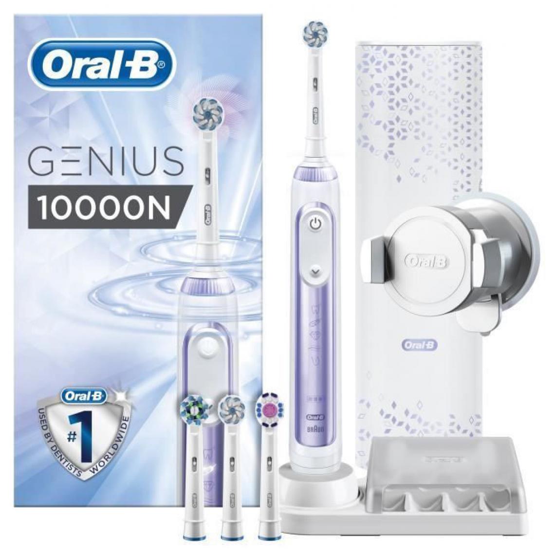 Oral-B - Oral-B Genius 10000N Brosse a dents electrique par BRAUN - Violet - Brosse à dents électrique