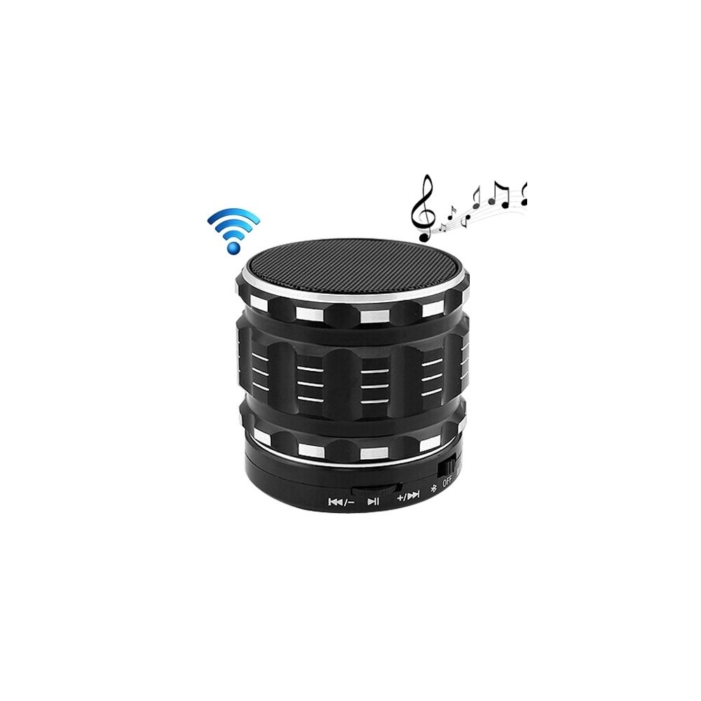 Wewoo - Enceinte Bluetooth d'intérieur noir Métal mobile stéréo haut-parleur portable avec fonction d'appel mains-libres - Enceintes Hifi