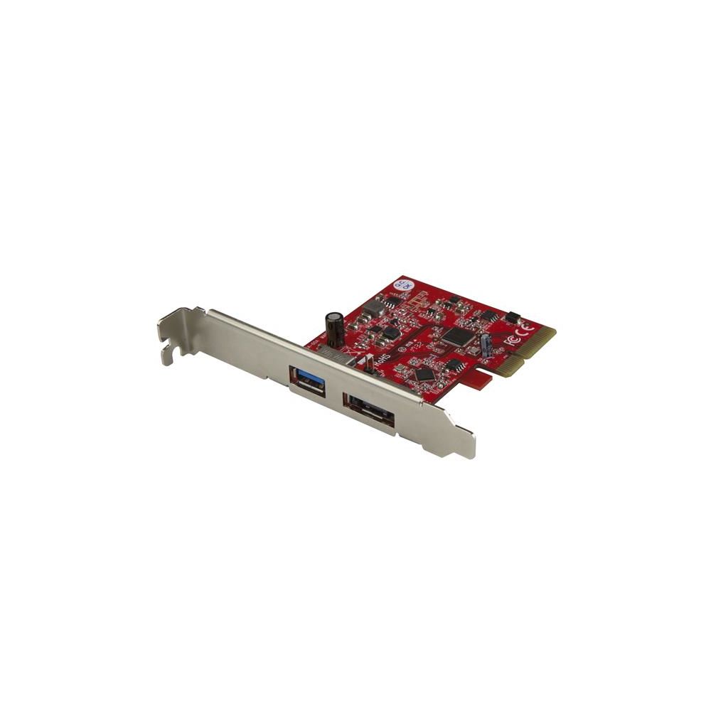 Startech - StarTech.com Carte contrôleur PCIe à USB 3.1 (10 Gb/s) et eSATA III (6 Gb/s) - Lecteur carte mémoire