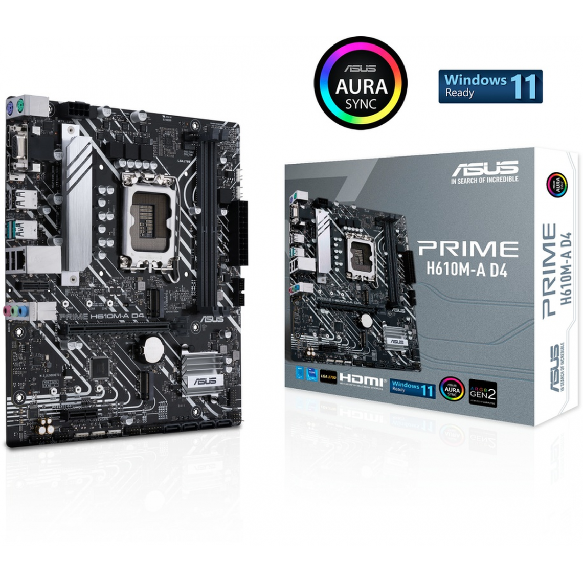 Asus - PRIME H610M-A D4 - Carte mère Intel