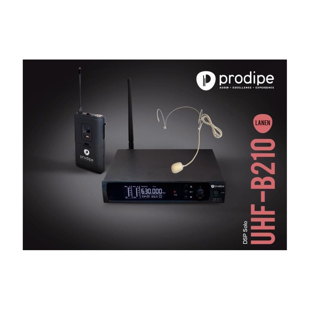 Prodipe - PRODIPE PROUHFHEAFSETSOLO - Micro serre-tête UHF 100 Fréquences - Micros chant