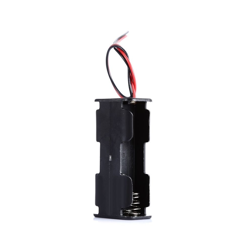 Wewoo - Composant Arduino noir pour LandaTianrui LDTR-DJ001 3 V 2 x AA Batteries Stockage Titulaire Double Deck Case avec 18 cm Câble - Accessoires alimentation