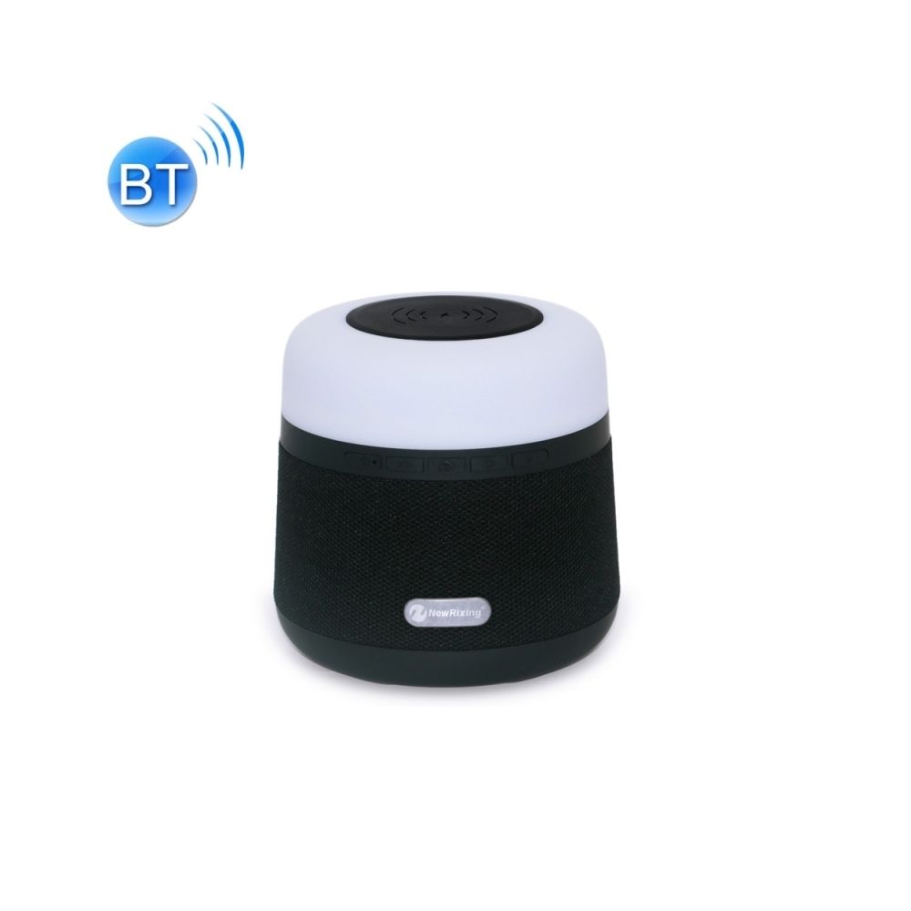 Wewoo - Enceinte Bluetooth Haut-parleur sans fil de charge multifonction avec lumière d'atmosphère, fonction d'appel mains libres, support carte TF, USB & FM et AUX (Noir) - Enceintes Hifi