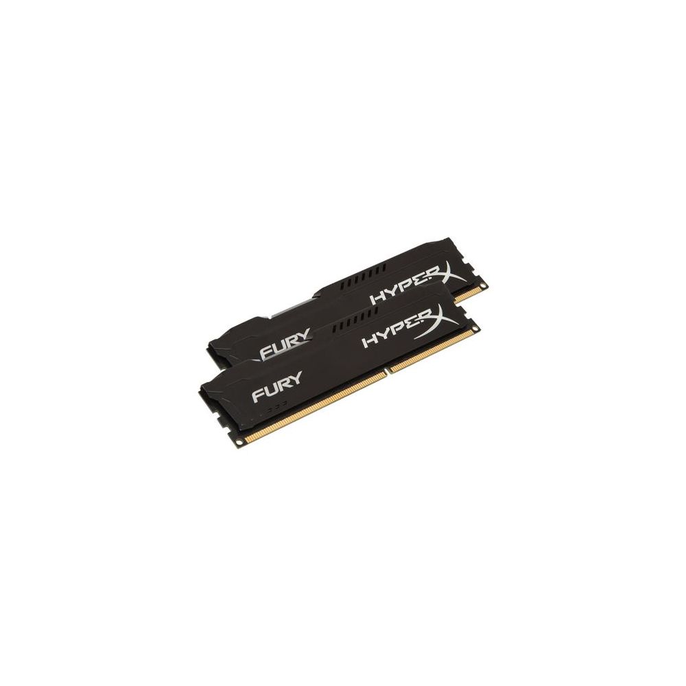 Kingston - HyperX Fury BLACK Series 16 Go (2 x 8 Go) - DDR3 1600 MHz Cas 10 - RAM PC Fixe