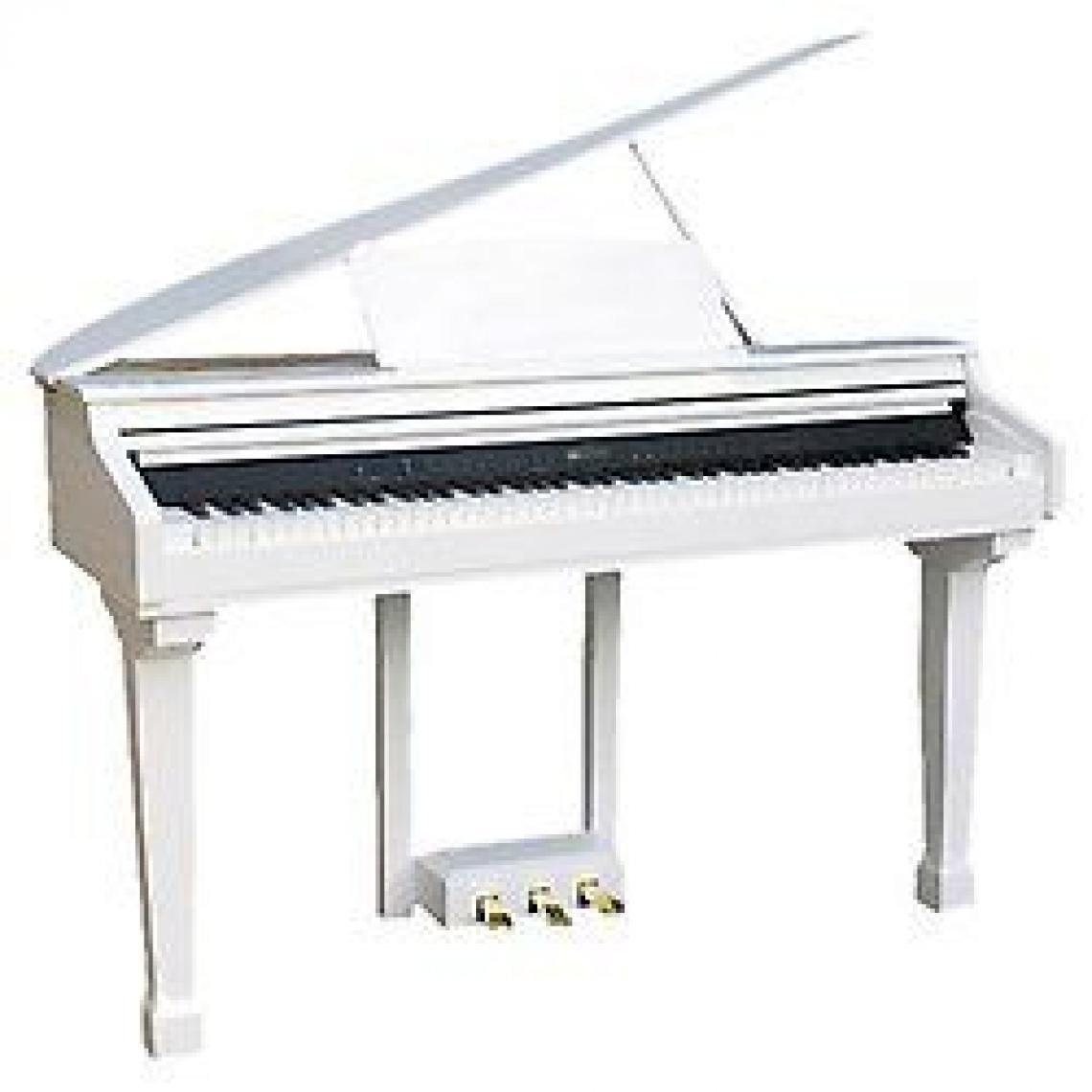 Delson - Delson/Ringway 8891 Piano meuble Adadgio Type crapaud Blanc laqué - Pianos acoustiques