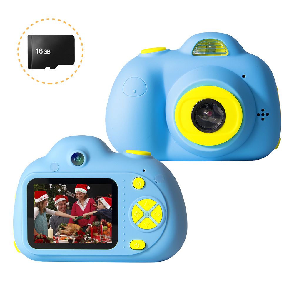 Generic - Caméra vidéo numérique pour enfants Mini Camera Camera 26MP 1080P 2.0 pouces HD Screen Dual Camera Lens rechargeable antichoc avec - Reflex Grand Public