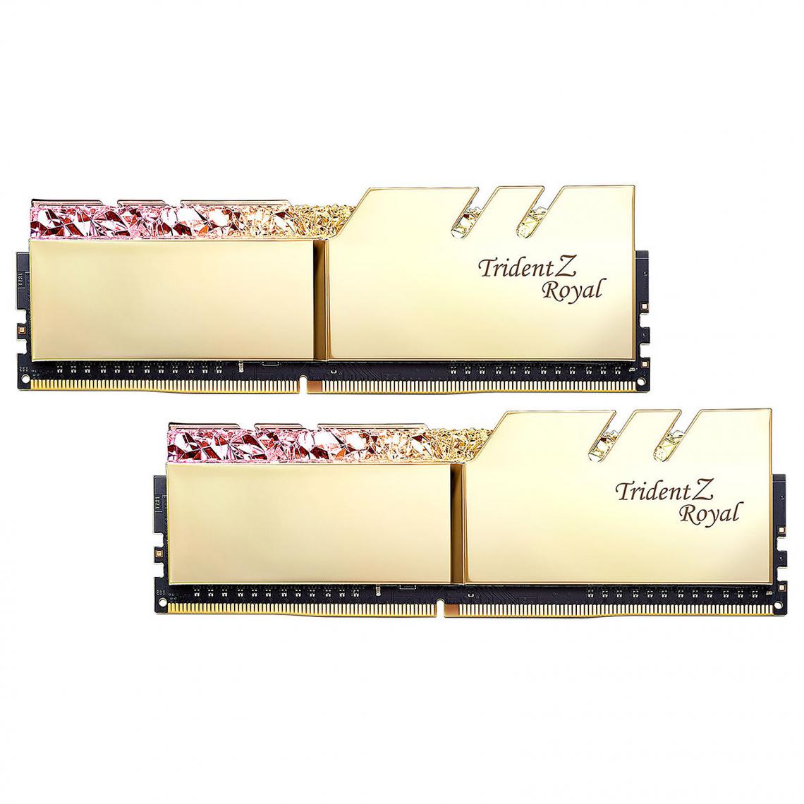Gskill - Trident Z Royal 16 Go (2 x 8 Go) DDR4 3600 MHz CL14 - RAM PC Fixe