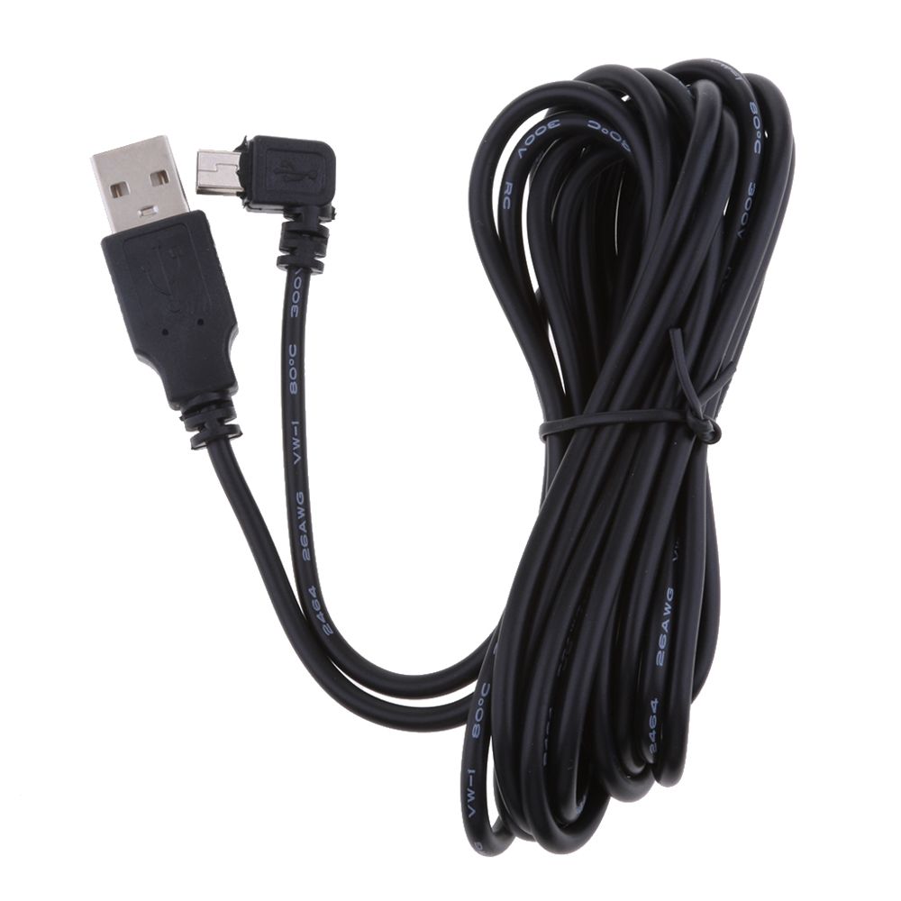 marque generique - Câble de chargeur USB mini 5v 2a 90 degrés droite câble de chargement dvr gps - Accessoires alimentation
