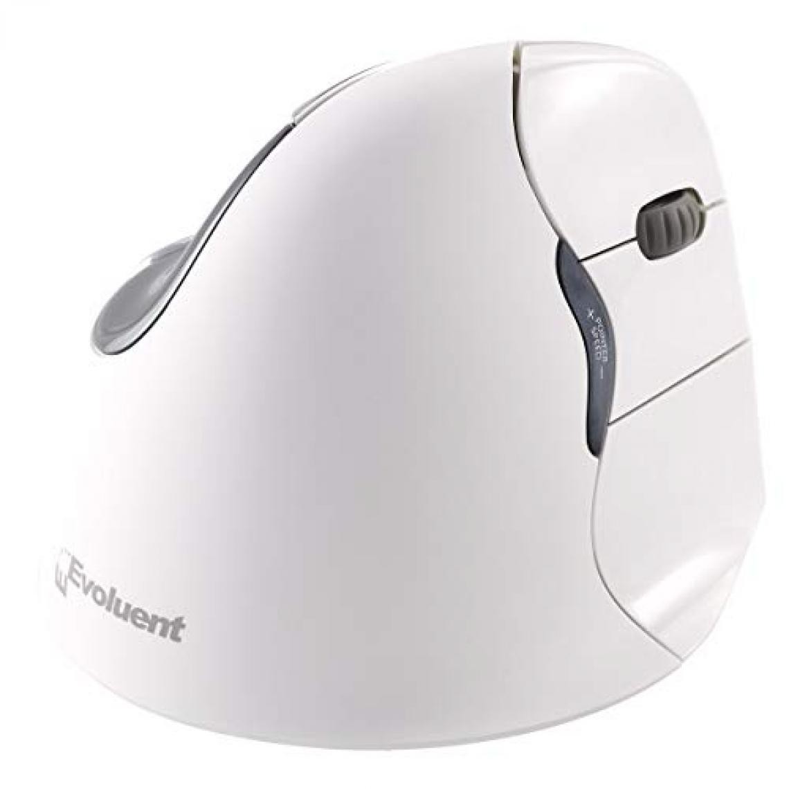 Evoluent - Souris sans fil Bluetooth Vertical Mouse 4 pour droitier (Blanc) - Souris
