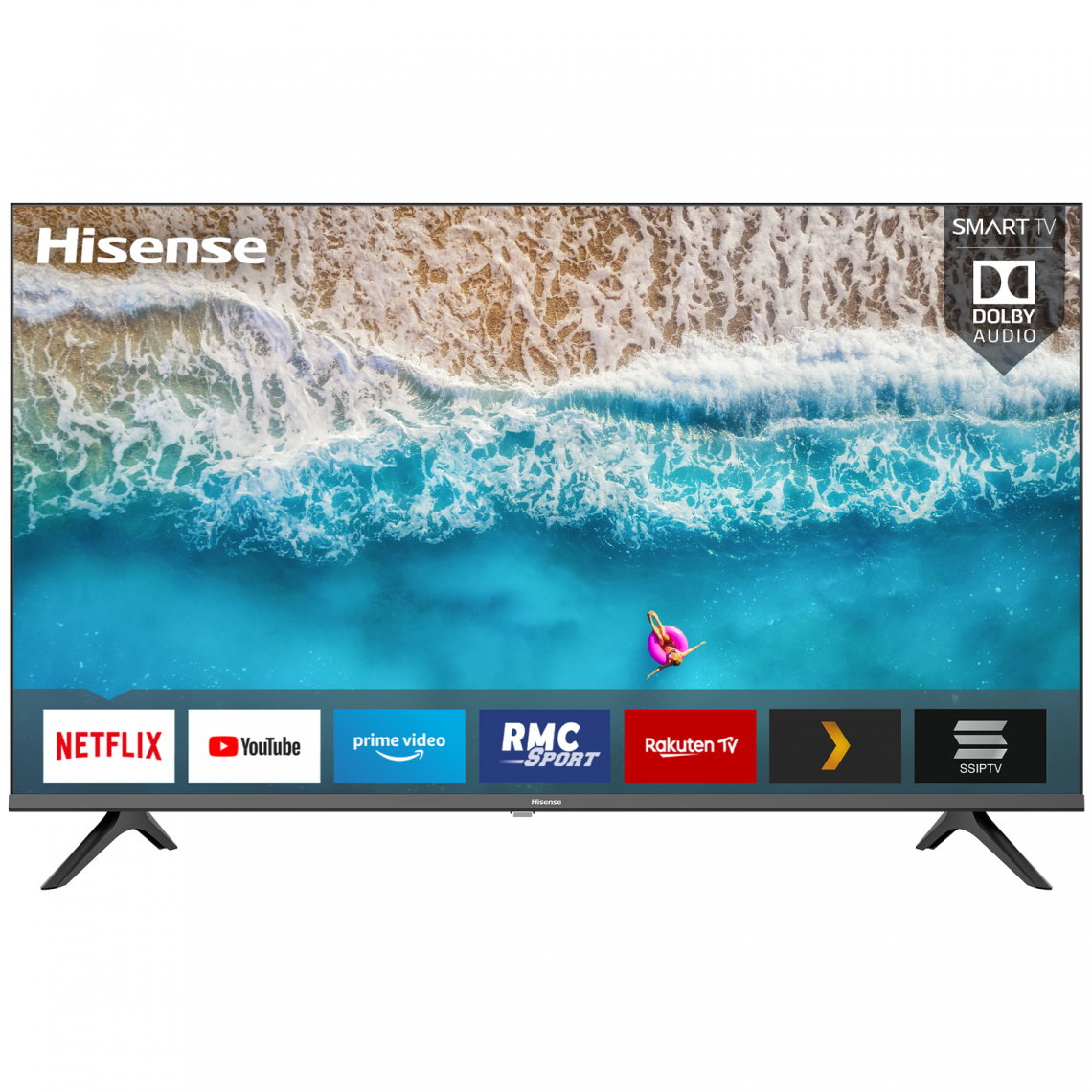 Hisense - 40AE5500F - Téléviseur Led - 101 cm - Smart TV - Slim design - 2 HDMI - Noir - TV 44'' à 49''