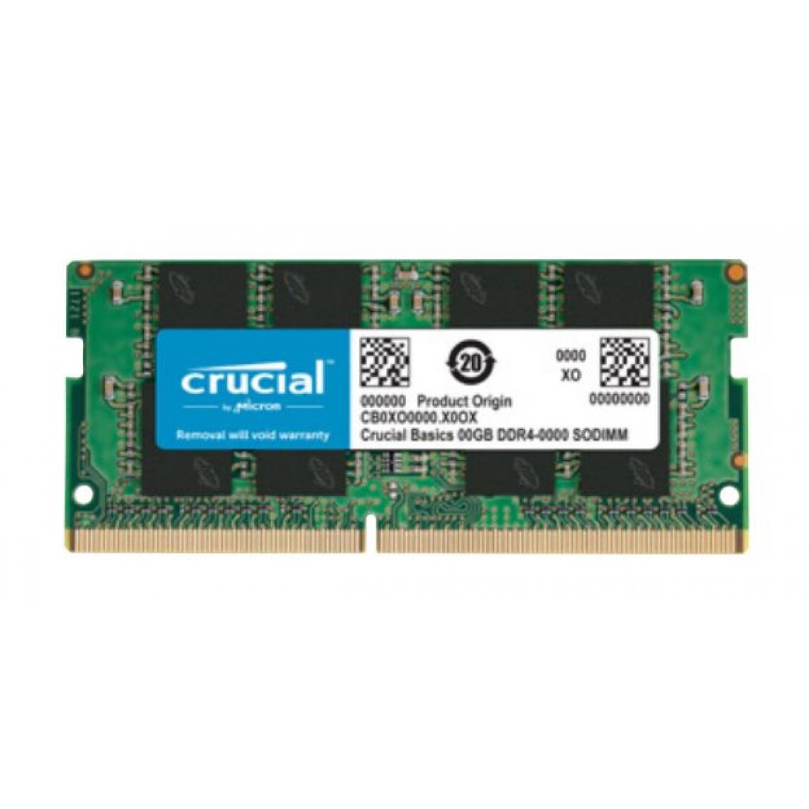 Eurovideo Vg - Crucial CB4GS2666 module de mémoire 4 Go 1 x 4 Go DDR4 2666 MHz - RAM PC Fixe