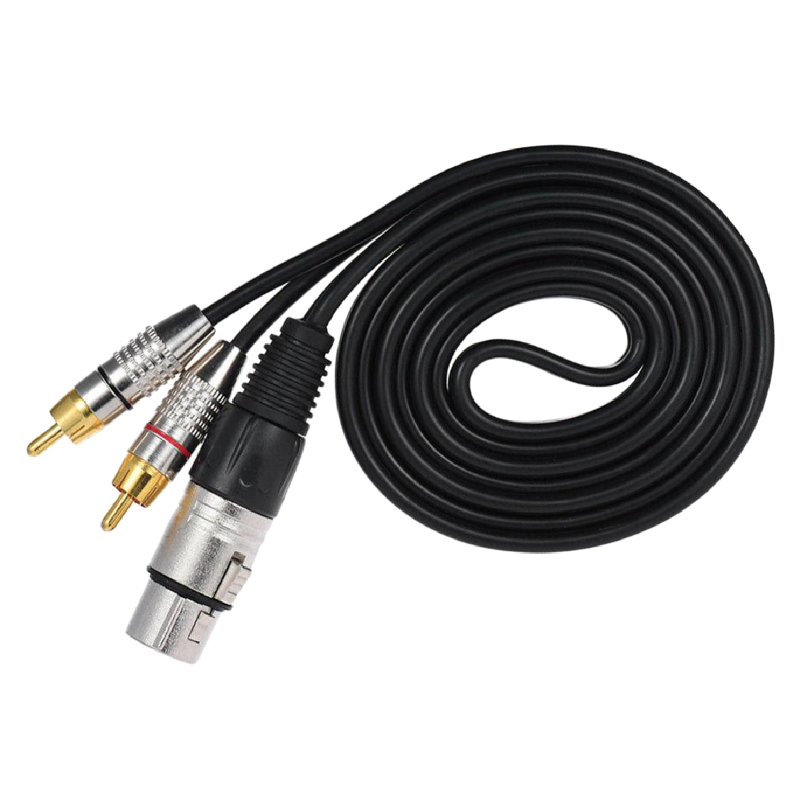 marque generique - XLR 3Pin Femelle à 2RCA Mâle Jack Haut-Parleur Audio SplitterCable Connecteur 0.3M - Hub